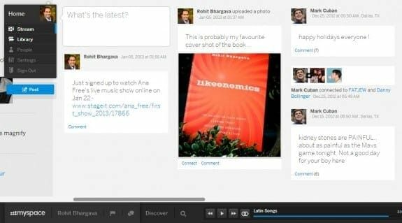 IMB_MySpace_1_HorizontalNavigation 5 Things For Marketers To Love About The New Myspace: My Space Horizontal Navigation