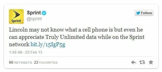 The Script Of Improv - What Is (And Isn't) Real Time Marketing: Sprint Real Time Tweet