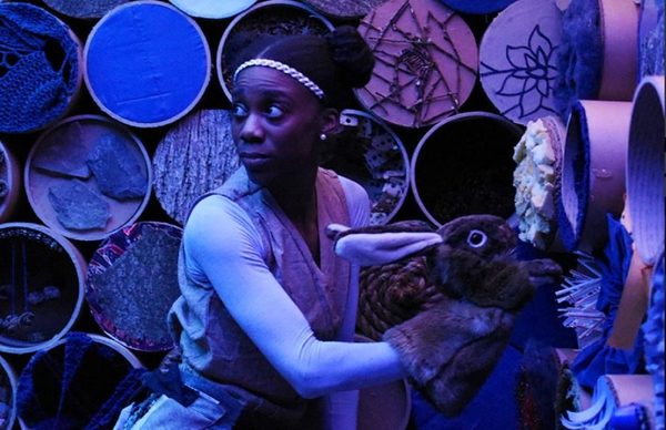 Audience taking part in an immersive theater performance