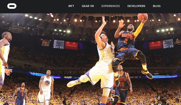 Oculus Rift virtual reality replay of an NBA game