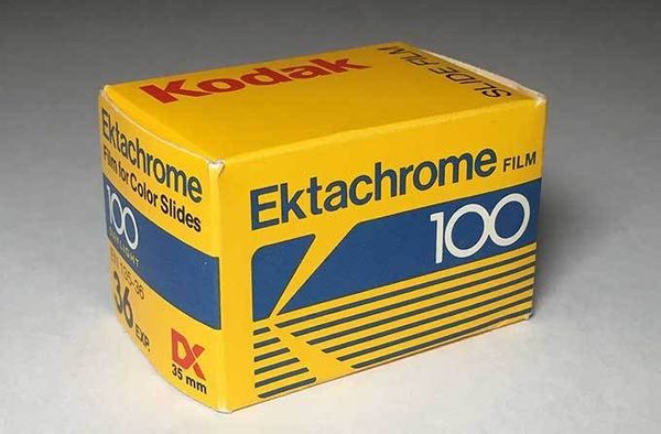 A box of Kodak Ektachrome film