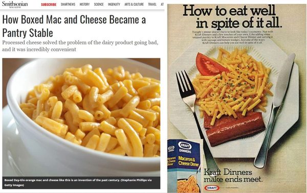A box of macaroni and cheese