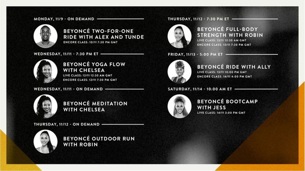 Beyoncé and Peloton partnership announcement