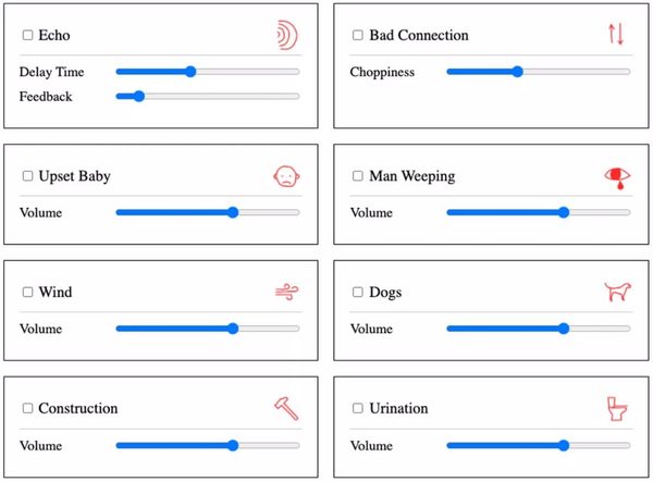 Screenshot of the Zoom Escaper sound effects app