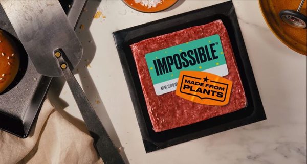 Impossible Foods ad with the tag line For Meat Eaters Only