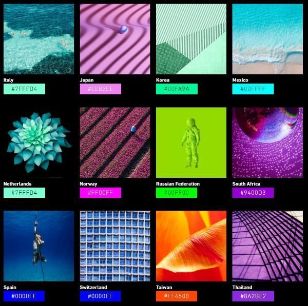 Shutterstock 2022 color trends report