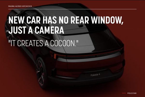 A Car With No Rear Window and the Tradeoffs of Progress