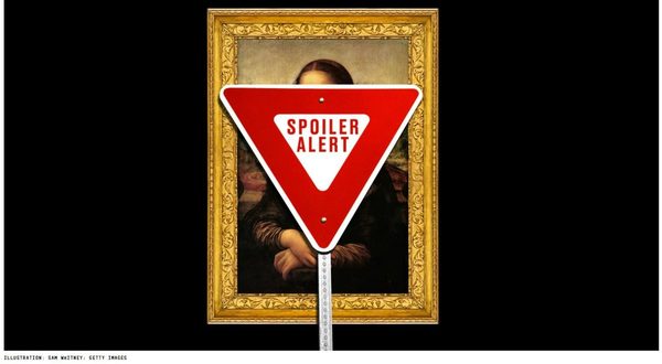 A spoiler alert warning graphic