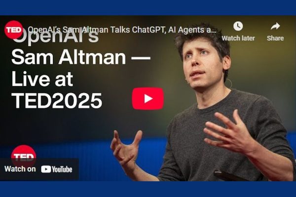 3 Powerful Talks from TED This Week That Are Already Available Live to Watch: Sam Altman