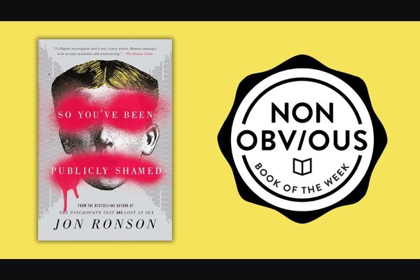 The Non-Obvious Book of the Week: So You've Been Publicly Shamed by Jon Ronson