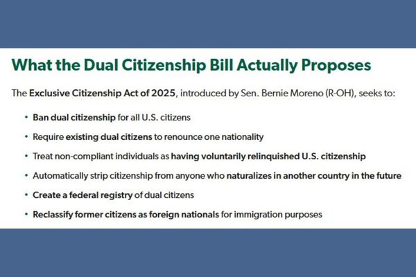 Ending Dual Citizenship Would Be a Disaster: End of dual citizenship