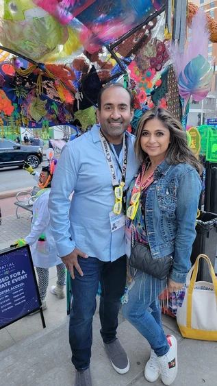 Rohit and his wife at SXSW