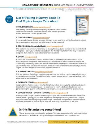 Polling + Survey Tools (Chapter 11) thumbnail