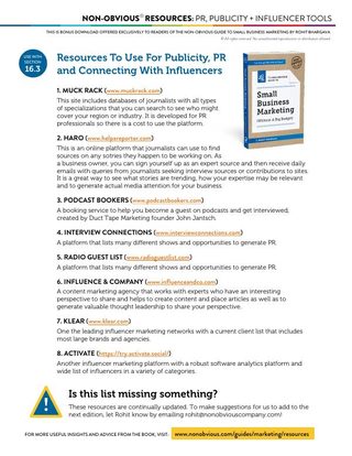 PR + Publicity Tools (Chapter 16) thumbnail