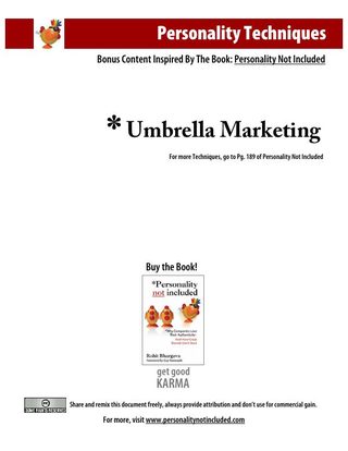 Bonus Technique: Umbrella Marketing thumbnail