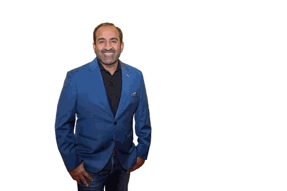 Headshot: Rohit standing, transparent background