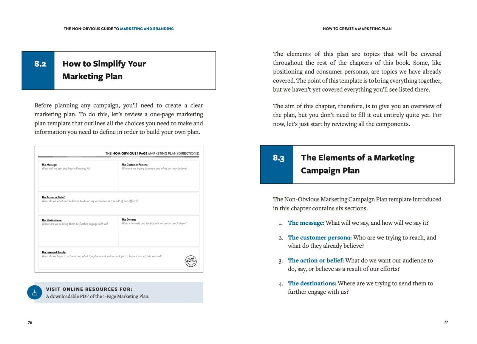 Inside the Non-Obvious Guide to Marketing & Branding